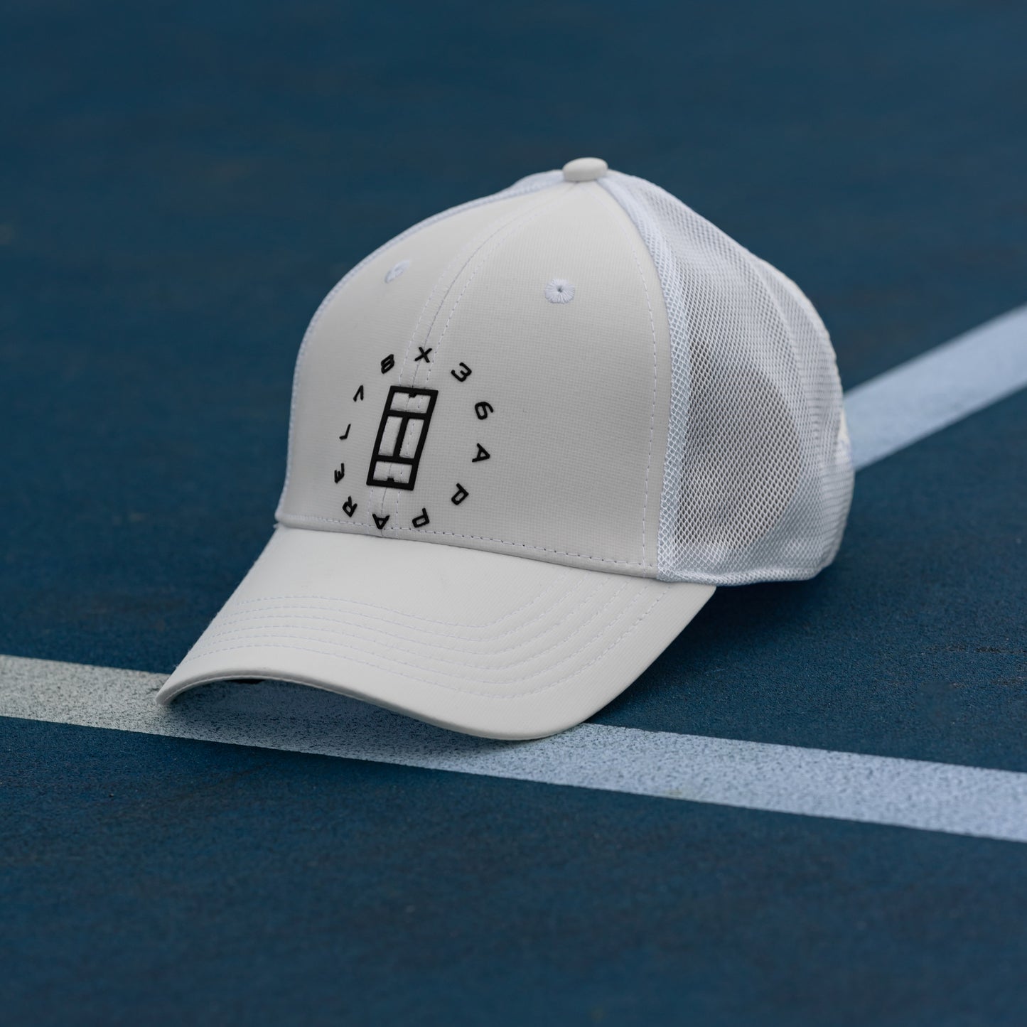 78x36 Black Tennis Court Hat