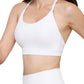 "Fashionable Thin-Strap Tennis Sports Bra – Performance-Ready Women's Fitness Crop Top"