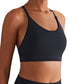 "Fashionable Thin-Strap Tennis Sports Bra – Performance-Ready Women's Fitness Crop Top"