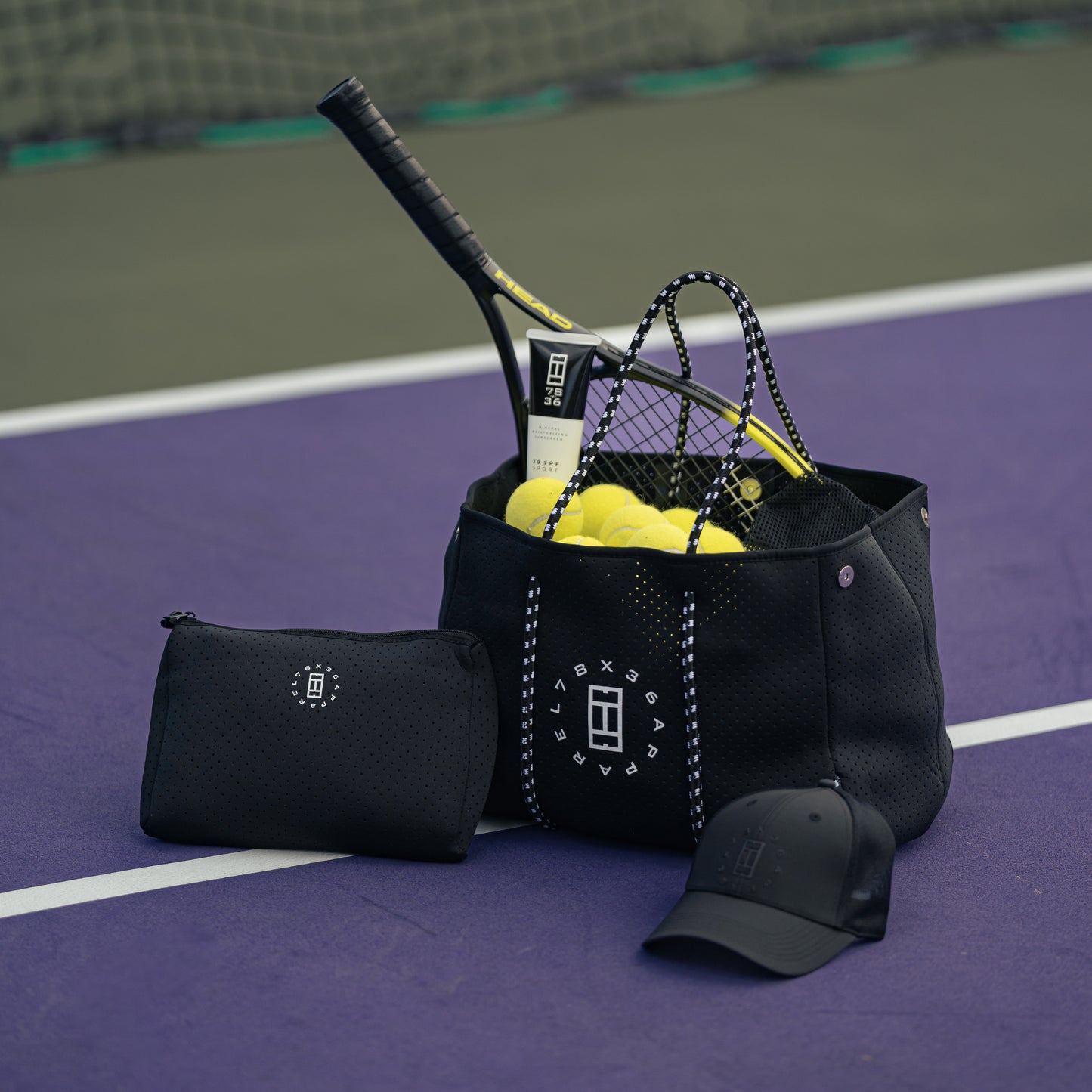 78x36 Black Tennis Court Bag